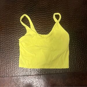 lululemon athletica Lime Green Tank Top